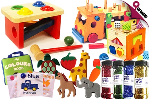 From QR10 Have Artistic Fun with Felt, Glitter & a Wide Range of Imaginative Toys for Your Child! (Up to QR135 Value)